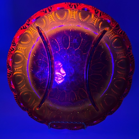 Vintage LE Smith Moon & Stars Divided Dish - Picture 7 of 7